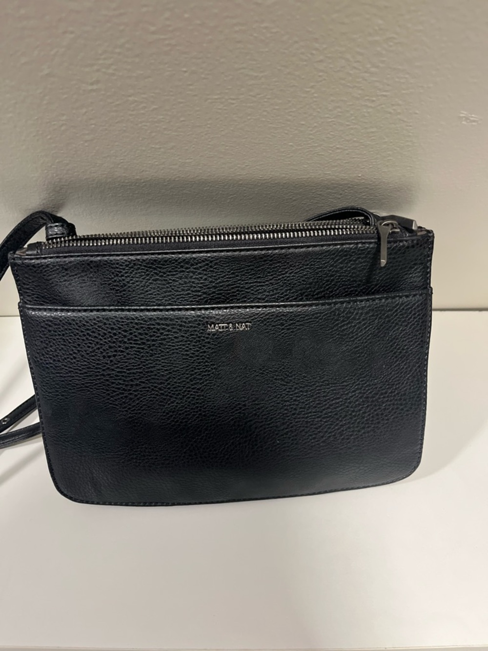 Matt & Nat Black Vegan Leather Crossbody